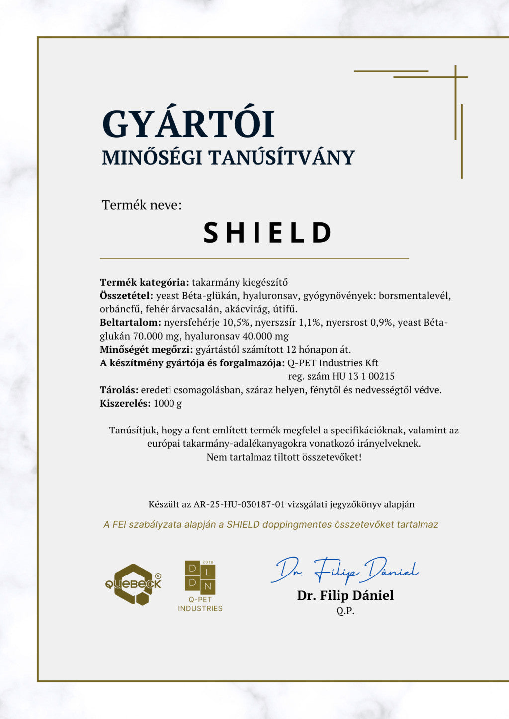 SHIELD 1 kg - gyomorvédő