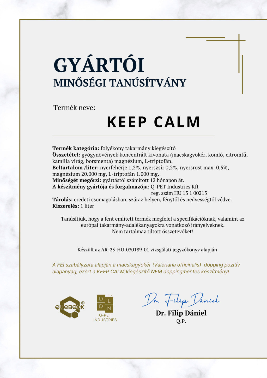 KEEP CALM 1 L - stresszoldó