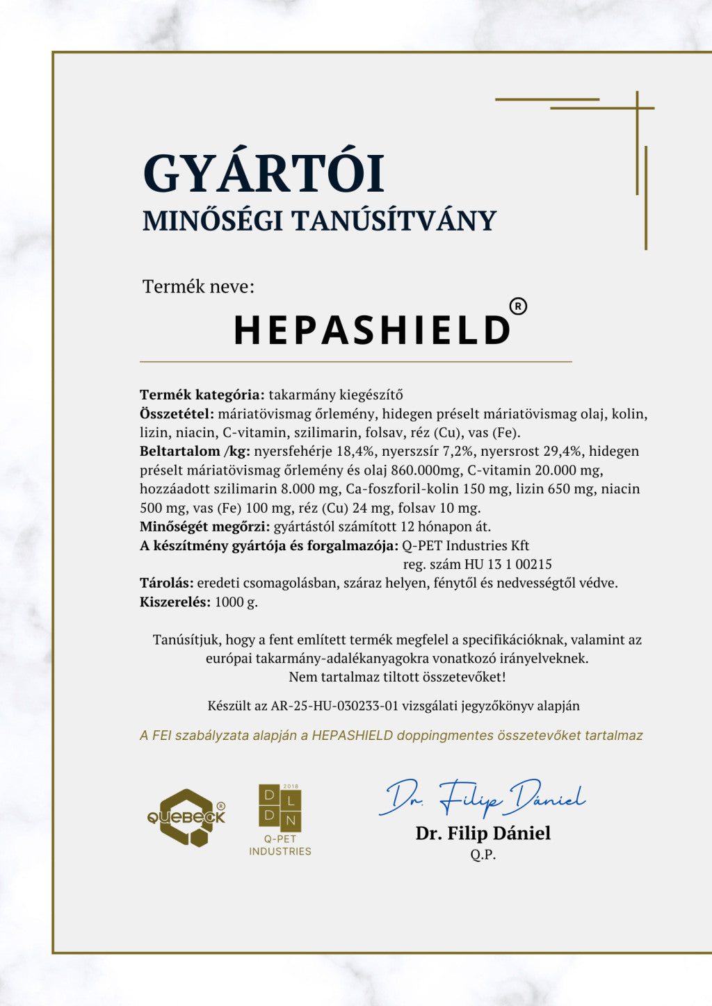 HEPASHIELD 1 kg - májvédő