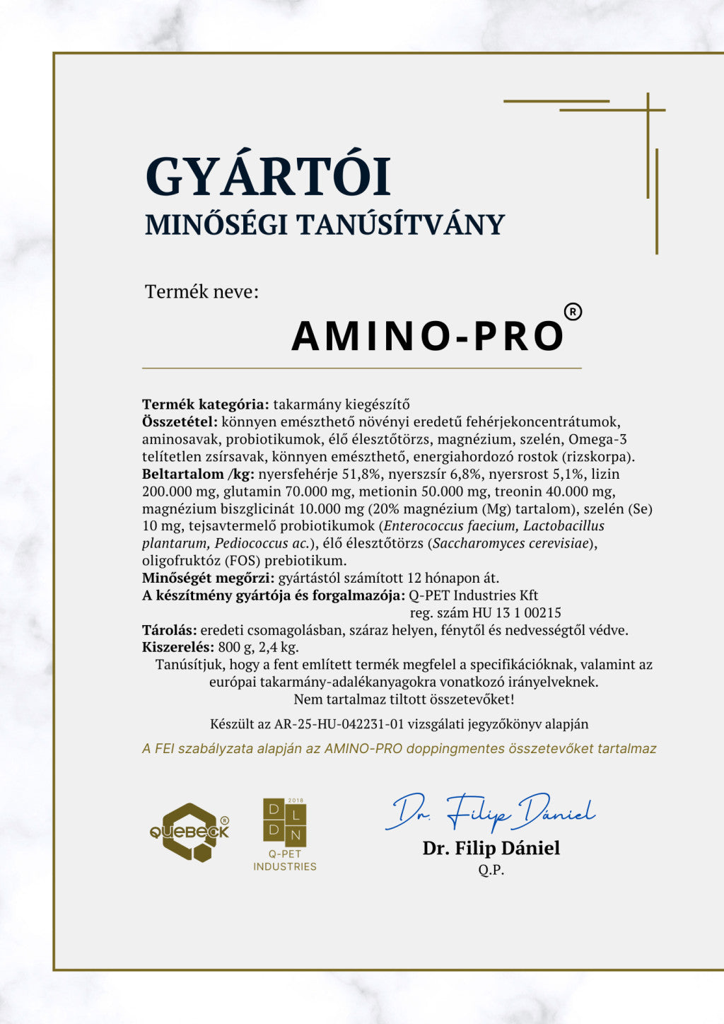 AMINO-PRO - izomépítő