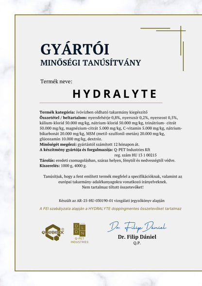HYDRALYTE - só és elektrolit