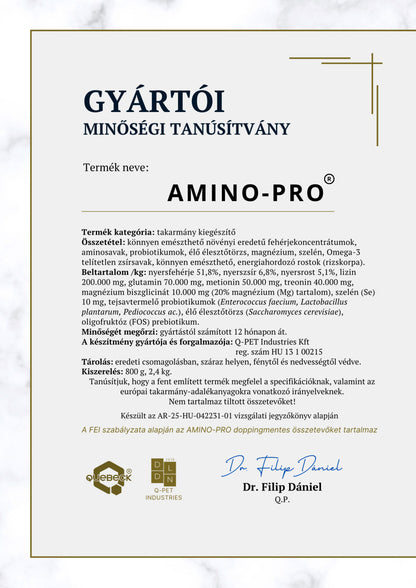 AMINO-PRO 800 g - izomépítő